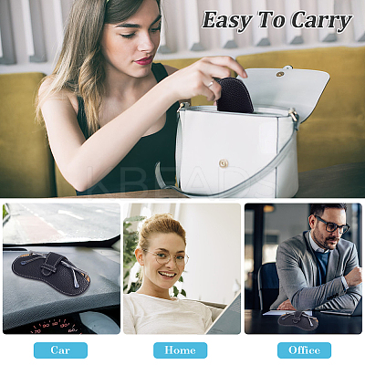 PU Leather Glasses Case AJEW-CN0002-44D-1