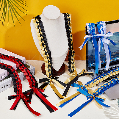 4Pcs 4 Colors Polyester Graduation Honor Rope AJEW-BC0010-12-1