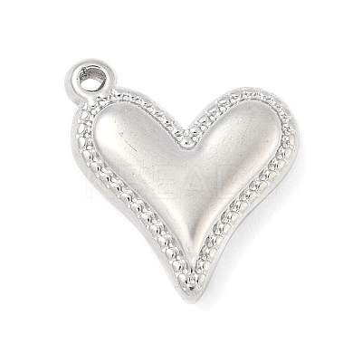 304 Stainless Steel Heart Pendants STAS-R162-01P-01-1