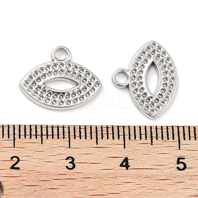 Non-Tarnish 304 Stainless Steel Pendant Rhinestone Settings STAS-P364-01P-1