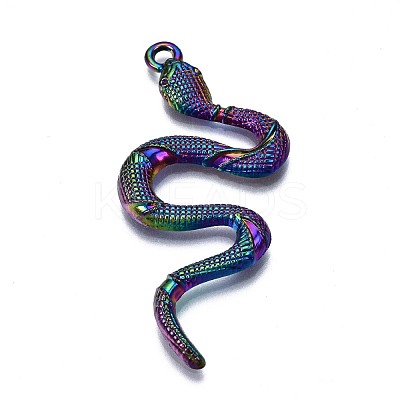 Rainbow Color Alloy Pendants PALLOY-S180-192-NR-1