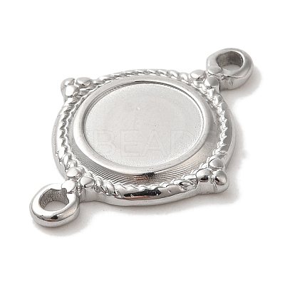 304 Stainless Steel Cabochon Connector Setting X-STAS-C110-09P-1