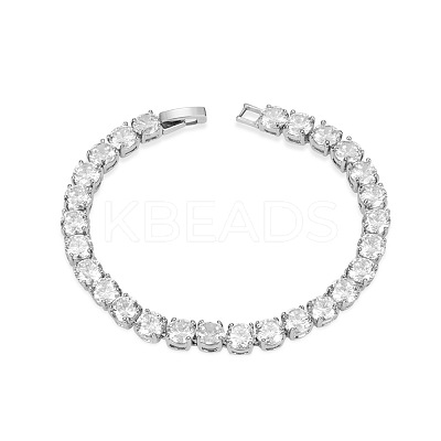 Sport Theme Simple Fashion Brass Tennis Bracelet JB52A-1