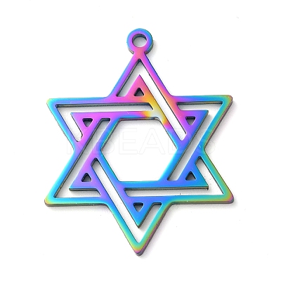 304 Stainless Steel Pendants STAS-R116-01RC-1