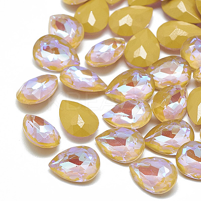 Pointed Back K9 Glass Rhinestone Cabochons RGLA-T052-6x8-221MI-1