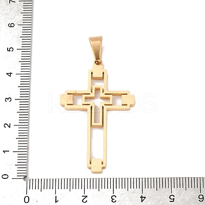304 Stainless Steel Pendants STAS-P421-06G-1