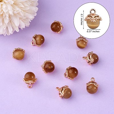 10Pcs Gemstone Charm Pendant Crystal Quartz Healing Natural Stone Pendants Buckle for Jewelry Necklace Earring Making Cra JX599J-1
