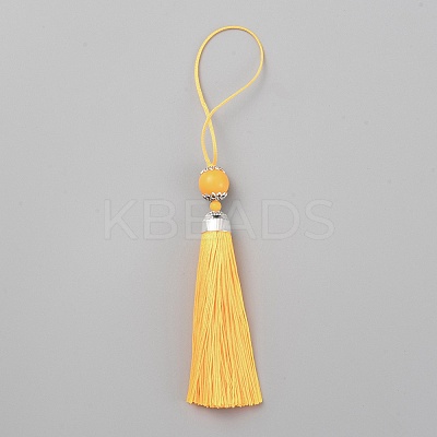 Polyester Tassel Big Pendants Decorations HJEW-TAC0019-01C-1