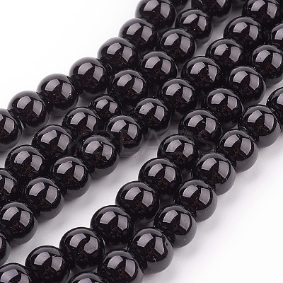 Glass Pearl Beads Strands HY-8D-B20-1-1