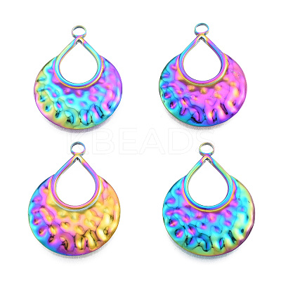 Ion Plating(IP) 201 Stainless Steel Pendants STAS-N098-247M-1