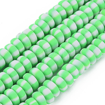 Handmade Polymer Clay Beads Strands CLAY-N008-042H-1