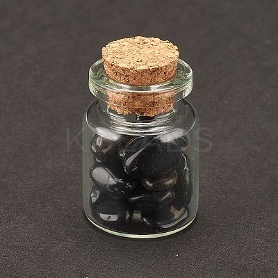 Transparent Glass Wishing Bottle Decoration DJEW-A001-01C-18-1
