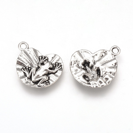 Tibetan Style Alloy Pendants TIBEP-T002-12AS-RS-1