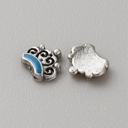 Tibetan Style Alloy Cabochons MRMJ-WH0075-97E-1