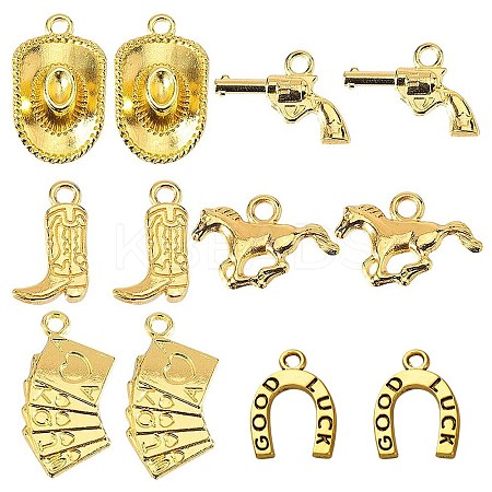 84Pcs 6 Styles Alloy Pendants FIND-SC0013-31-1
