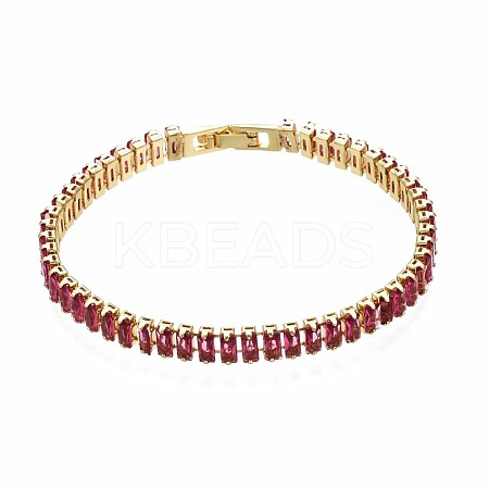 Cubic Zirconia Classic Tennis Bracelet ZIRC-S067-073F-NF-1