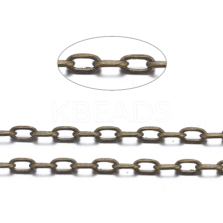 Brass Cable Chains CHC031Y-AB-1