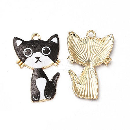 Alloy Enamel Pendants ENAM-M046-10G-C-1