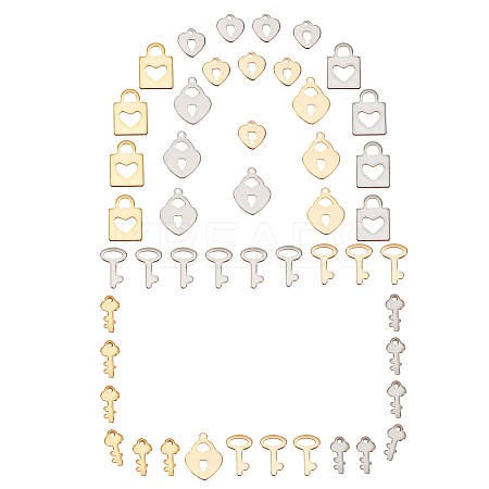 304 Stainless Steel Charms STAS-SC0002-40-1