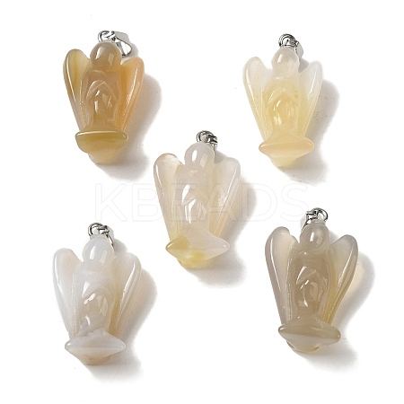 Natural Agate Pendants G-C095-03P-03-1