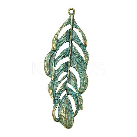 Tibetan Style Alloy Pendants PALLOY-YW0001-34-1