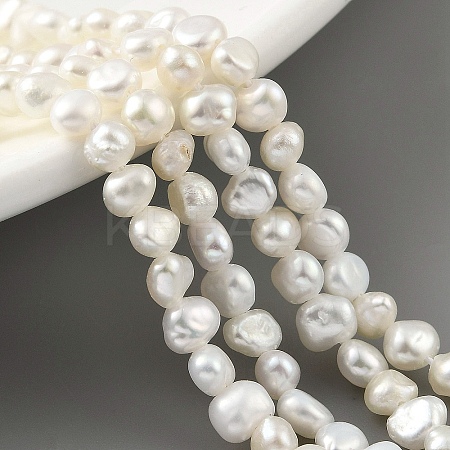 Natural Cultured Freshwater Pearl Beads Strands PEAR-A006-02E-1
