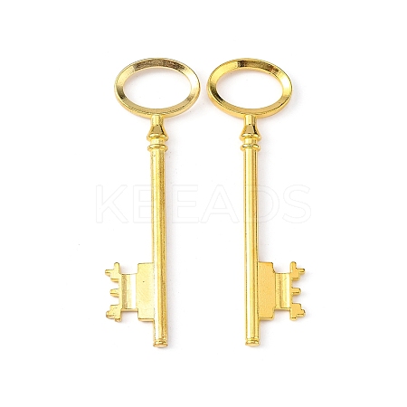 Tibetan Style Alloy Skeleton Key Large Pendants LS-TIBEP-S105-G-RS-1
