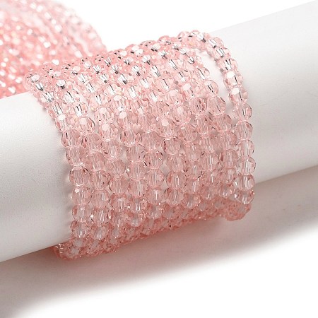 Transparent Glass Beads Strands X-EGLA-A035-T4mm-D20-1