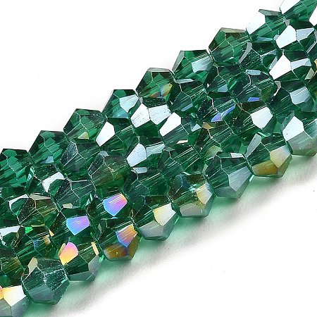 Transparent Electroplate Glass Beads Strands LS-EGLA-A039-T4mm-B10-1