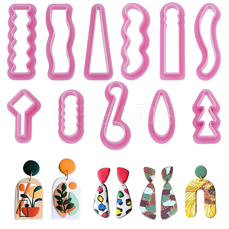 11Pcs 11 Styles PP Plastic Molds DIY-HY0002-78-1