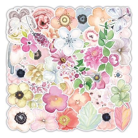 50Pcs PVC Paper Stickers LS-PW-WG7F01D-01-1
