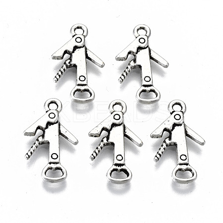Tibetan Style Alloy Pendants TIBEP-N009-028AS-RS-1