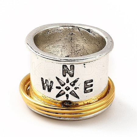 Rotatable Compass Pattern Alloy Finger Ring LS-RJEW-F123-09AS-1