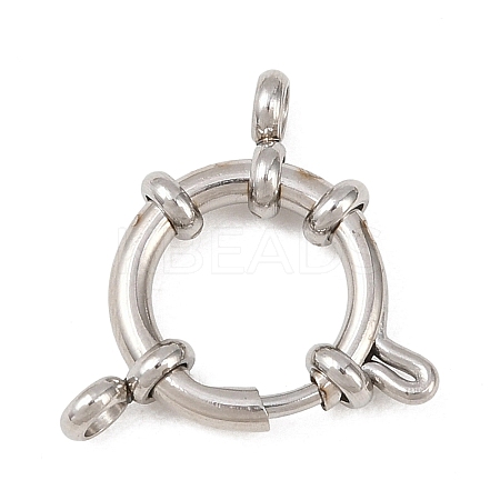 304 Stainless Steel Spring Ring Clasps STAS-L310-04P-1