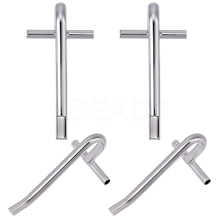 8Pcs Alloy Brooch Convert Pendant Hooks FIND-SC0019-06A-P-1