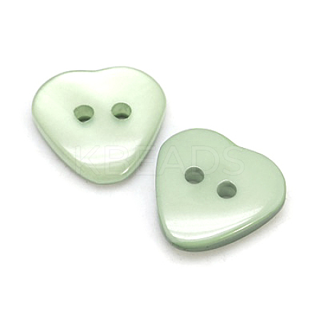 Resin Buttons RESI-D032-13x12mm-12-1