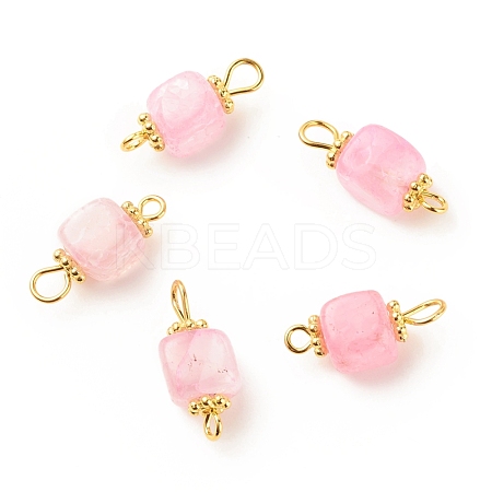 Natural Agate Connector Charms PALLOY-JF01587-01-1