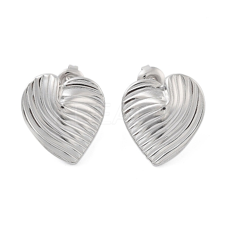 Non-Tarnish 304 Stainless Steel Stud Earrings EJEW-P258-23P-1