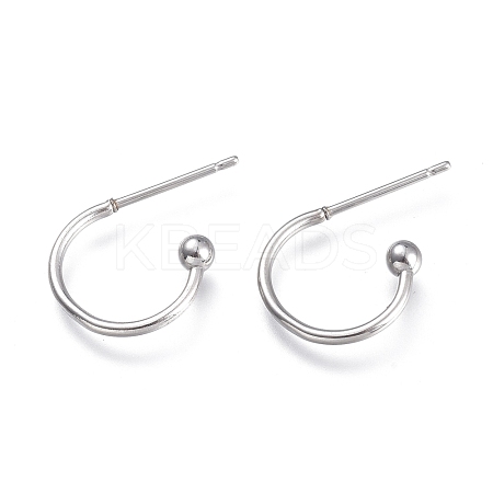 Tarnish Resistant 304 Stainless Steel Earring Hooks X-STAS-K211-01P-1