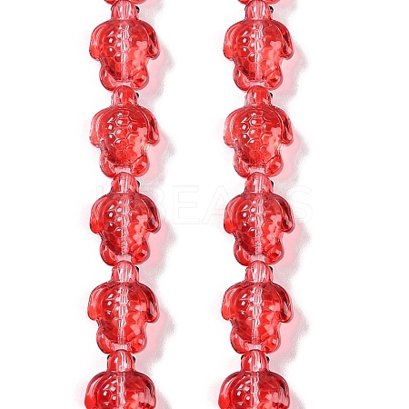 Transparent Glass Enamel Beads Strands GLAA-B021-06D-1