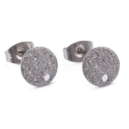 Non-Tarnish 304 Stainless Steel Stud Earring Findings X-STAS-Z021-A-01P-1