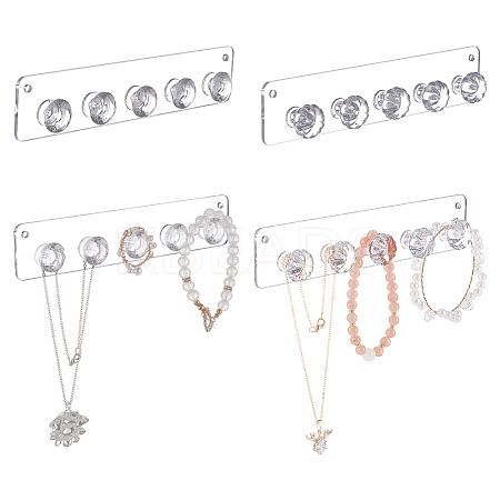 Wall Mounted Acrylic Necklace Holder AJEW-GA0007-50A-1