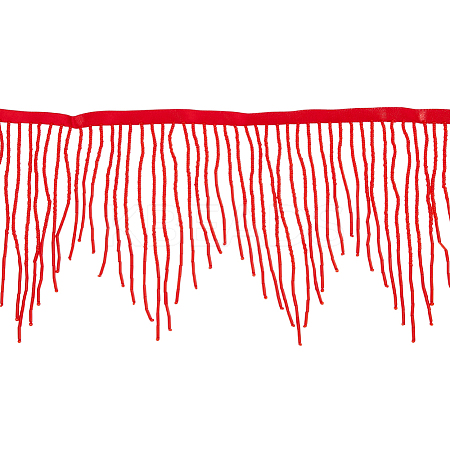 1.8 Yards Glass Beads Fringe Tassel Lace Trim Ribbon OCOR-OC0001-70B-1