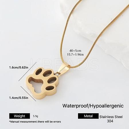 304 Stainless Steel Pendant Necklaces for Women OQ4626-4-1