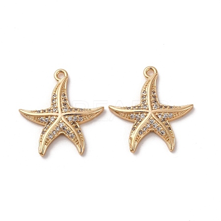Brass Micro Pave Cubic Zirconia Pendants KK-Z112-08G-1