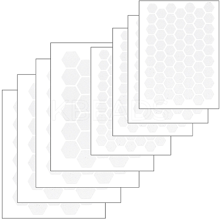 8Pcs 2 Styles PEVA Rubber Anti-Slip Hexagonal Phone Grip Tape Stickers for Phones AJEW-SP0002-64B-01-1
