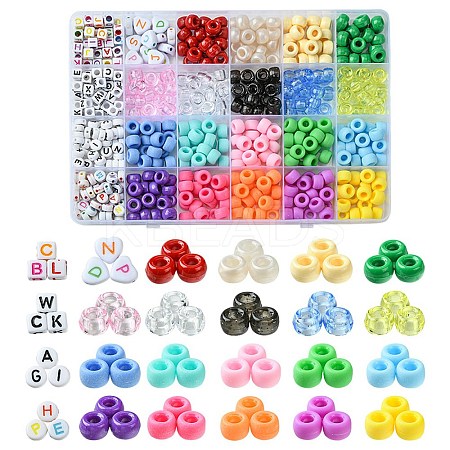 Iridescent Plastic Pearlized Beads Set FIND-FS0002-35-1