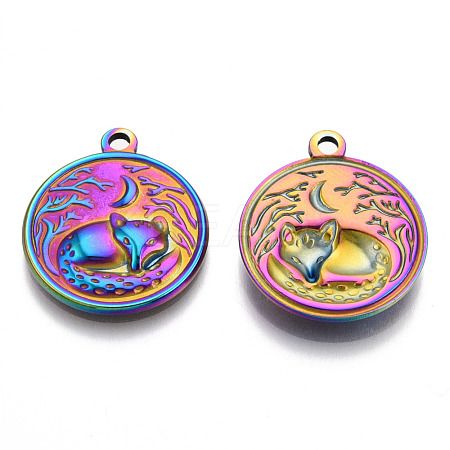 201 Stainless Steel Pendants STAS-N098-142M-1