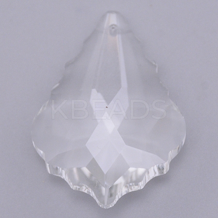 Transparent Glass Big Pendants GLAA-WH0022-23-1