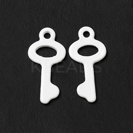 Spray Painted 201 Stainless Steel Pendants STAS-I672-09B-1